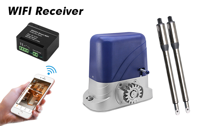 How to use a Wifi receiver control swing and sliding gate opener by mobile phone App